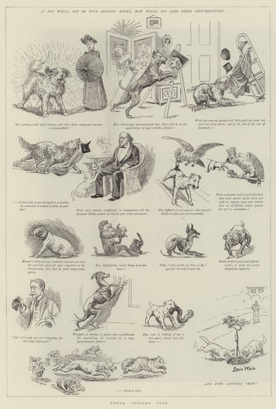 他の人のペット 作： Louis Wain